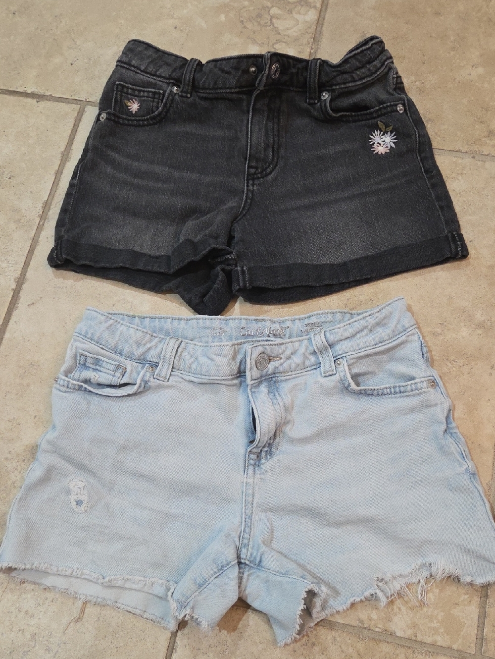 SET OF 2 JEAN SHORTS